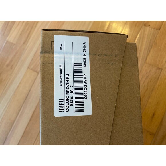 IDIFU Brown Chunky Combat Boots Women’s 7 Lace-Up Ankle Winter Boots NIB Workwea - Picture 11 of 12